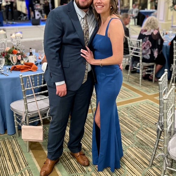 Azazie Gianetta Bridesmaid Dress - Royal Blue - Picture 5 of 6